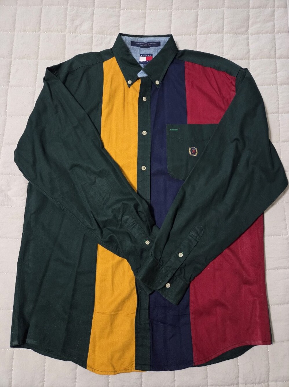 Tommy Hilfiger Multi-Color Panel Button-Down Shirt